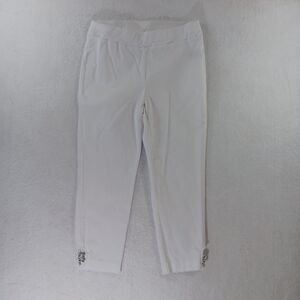 Zoe+Phoebe Capri Pants Women's Size Large  White